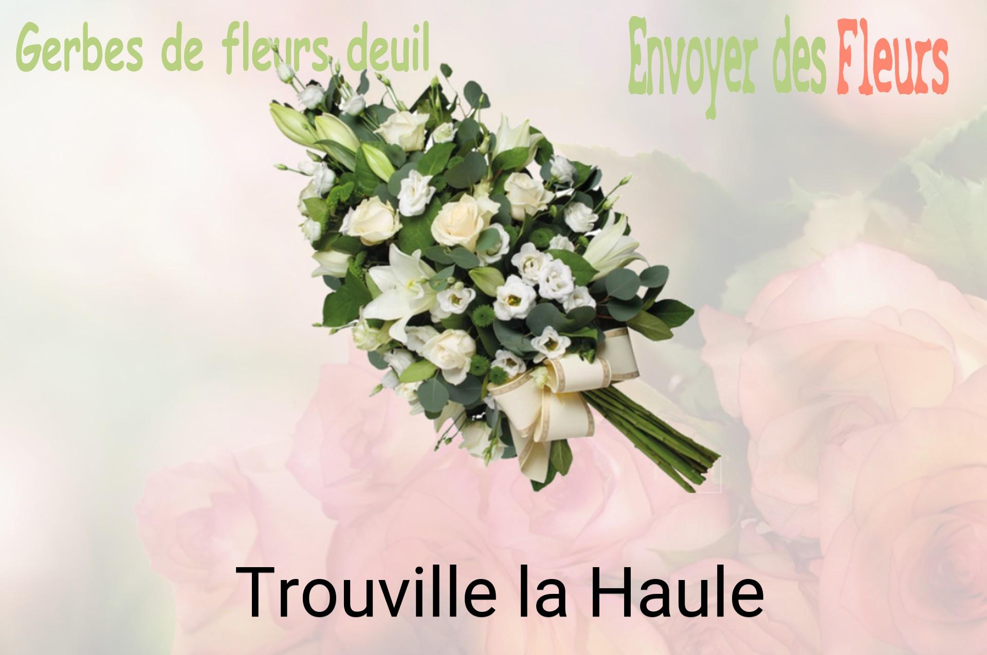 Gerbe de fleurs de deuil livrée à Trouville-la-Haule